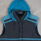 MEN'S VINTAGE 1990S VOLVO HOODED GILET JACKET - LARGE