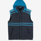 MEN'S VINTAGE 1990S VOLVO HOODED GILET JACKET - LARGE