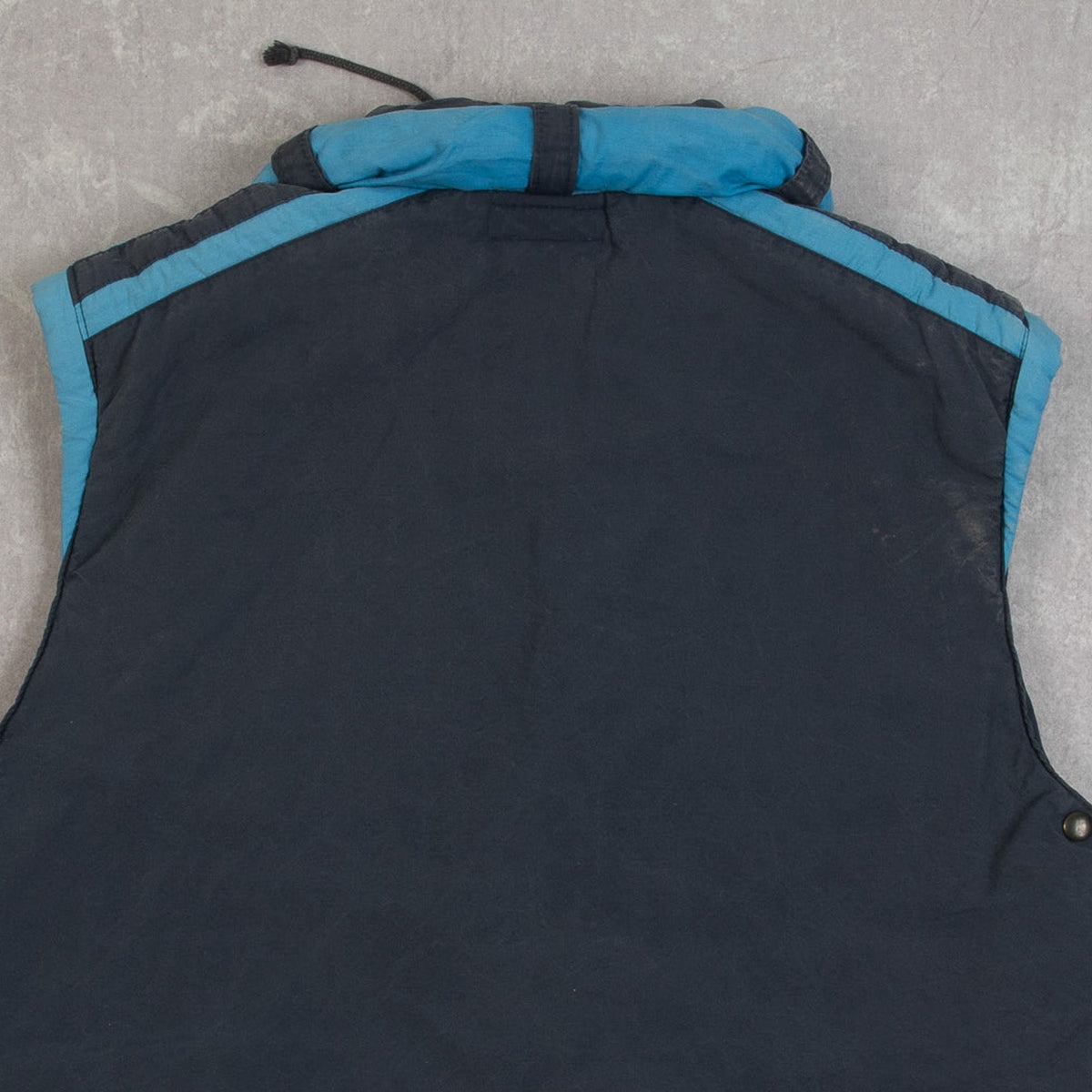 MEN'S VINTAGE 1990S VOLVO HOODED GILET JACKET - LARGE