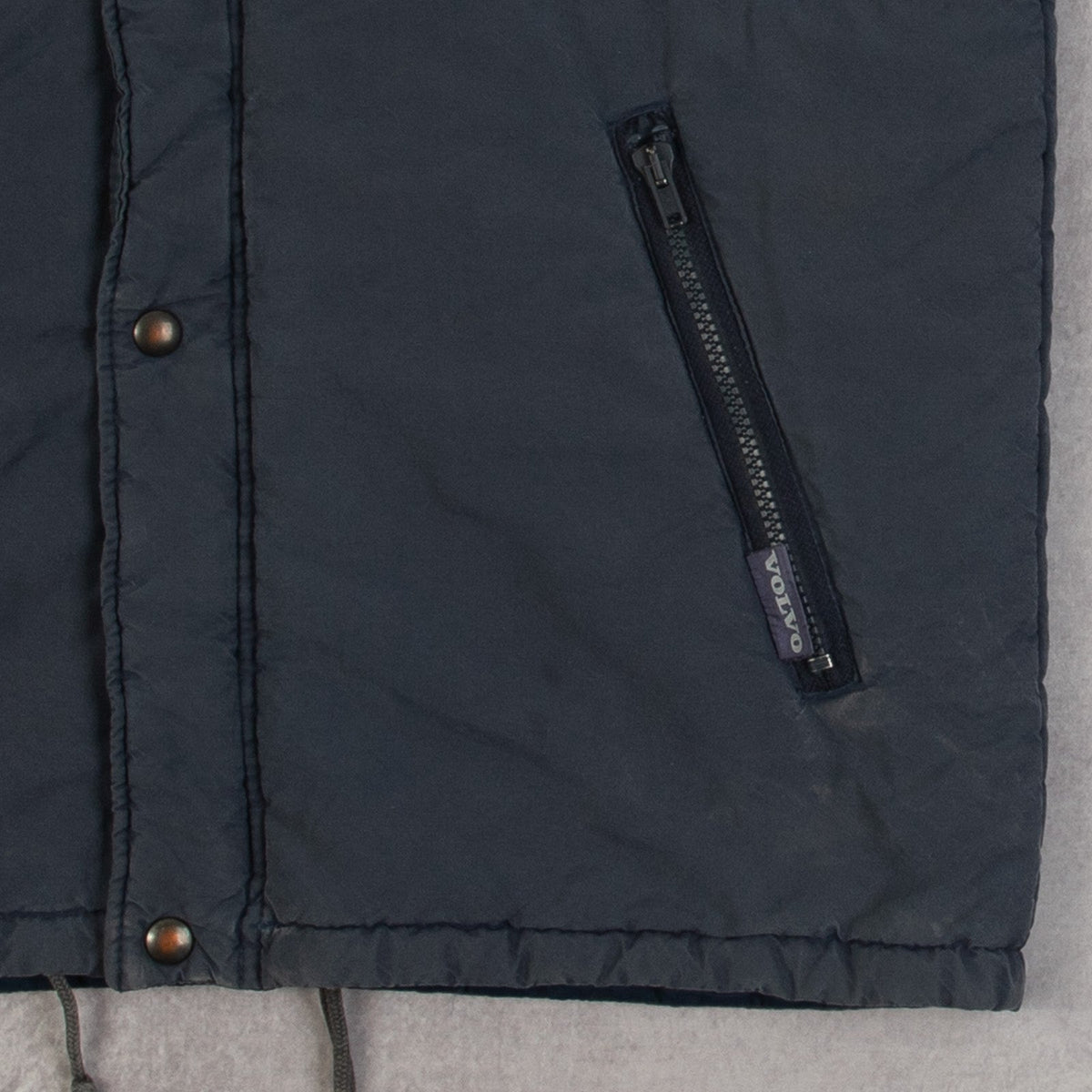 MEN'S VINTAGE 1990S VOLVO HOODED GILET JACKET - LARGE