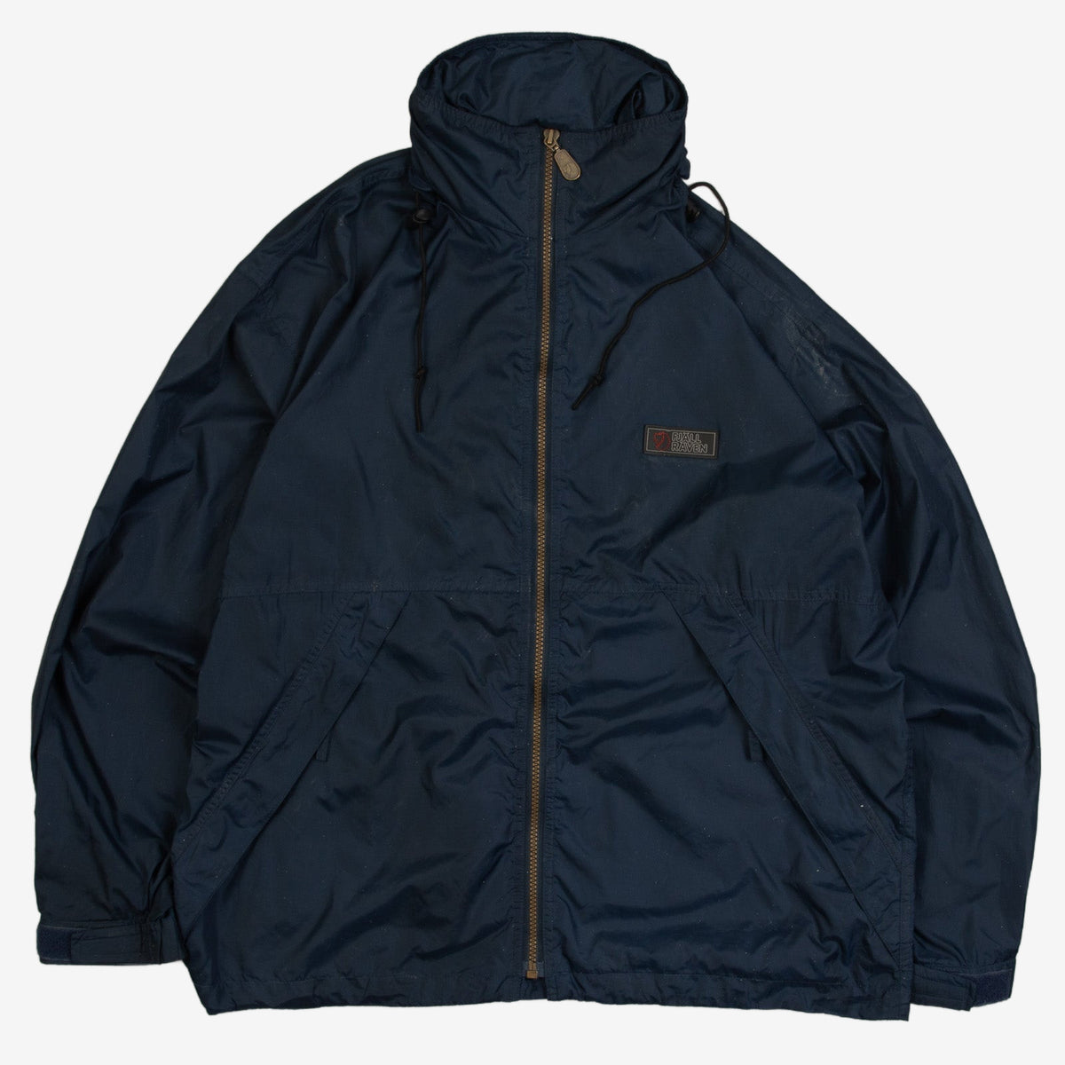 MEN'S VINTAGE 1990S FJALLRAVEN FULL ZIP HOODED JACKET - SMALL