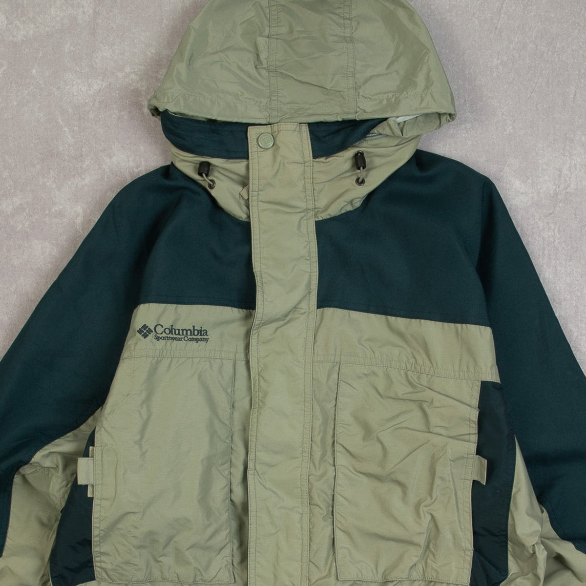 MEN'S VINTAGE COLUMBIA WEST RIDGE HOODED JACKET - SMALL