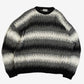 MEN'S VINTAGE 1980S PATTERNED KNITTED JUMPER - XX-LARGE