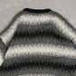 MEN'S VINTAGE 1980S PATTERNED KNITTED JUMPER - XX-LARGE