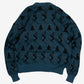 MEN'S VINTAGE SKI PATTERNED KNITTED JUMPER - X-LARGE