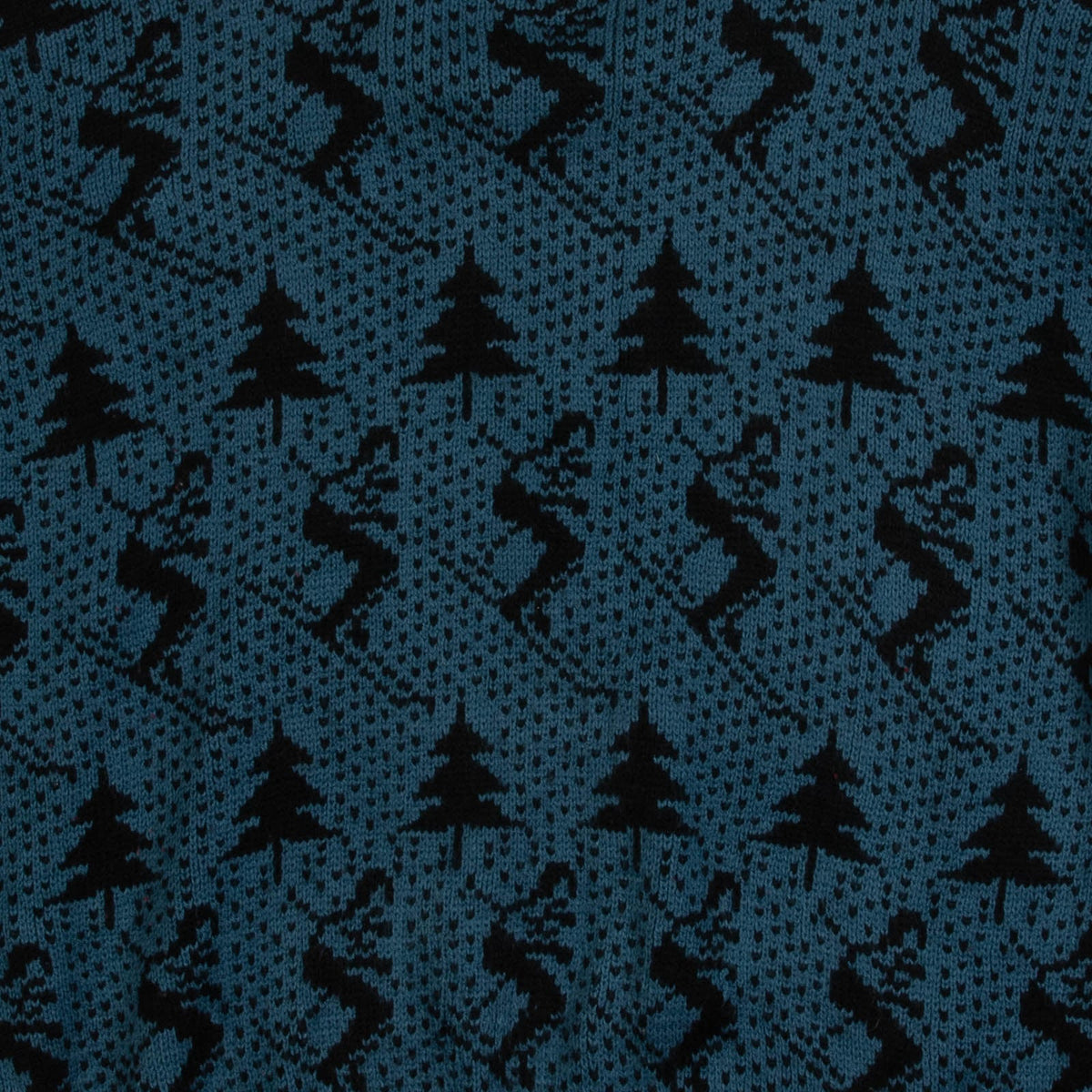 MEN'S VINTAGE SKI PATTERNED KNITTED JUMPER - X-LARGE