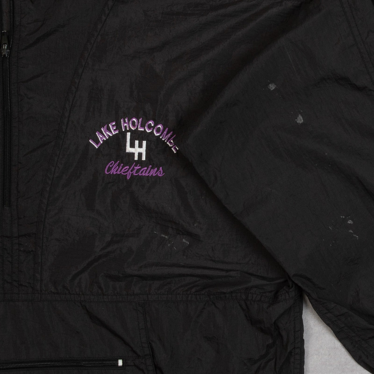 MEN'S VINTAGE 1990S CHIEFTAINS HOODED PULLOVER ANORAK JACKET - LARGE