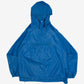 MEN'S VINTAGE 1980S BLANK HOODED PULLOVER ANORAK JACKET - MEDIUM