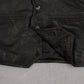 MEN'S VINTAGE 1990S LEATHER GILET VEST JACKET - X-LARGE
