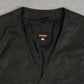 MEN'S VINTAGE 1990S LEATHER GILET VEST JACKET - X-LARGE
