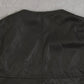MEN'S VINTAGE 1990S LEATHER GILET VEST JACKET - X-LARGE