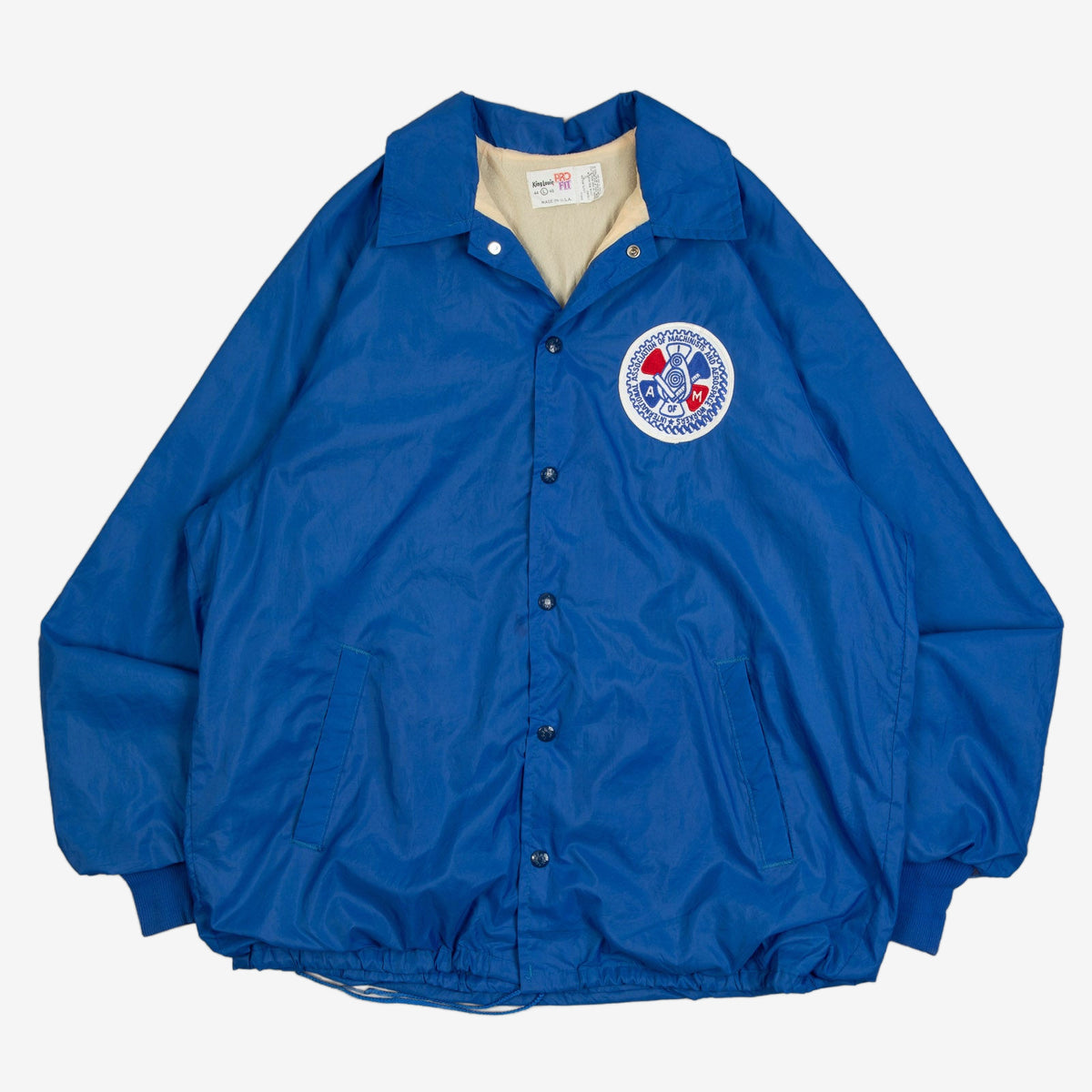 MEN'S VINTAGE 1980S A OF M COACH JACKET - LARGE