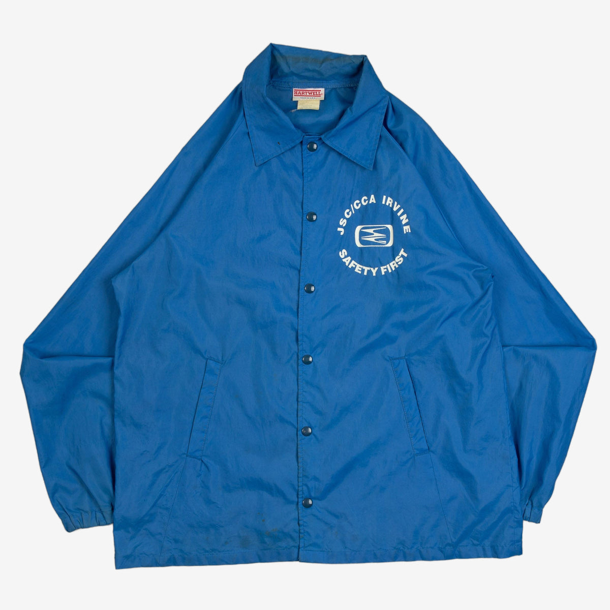 MEN'S VINTAGE 1990S SAFETY FIRST COACH JACKET - LARGE