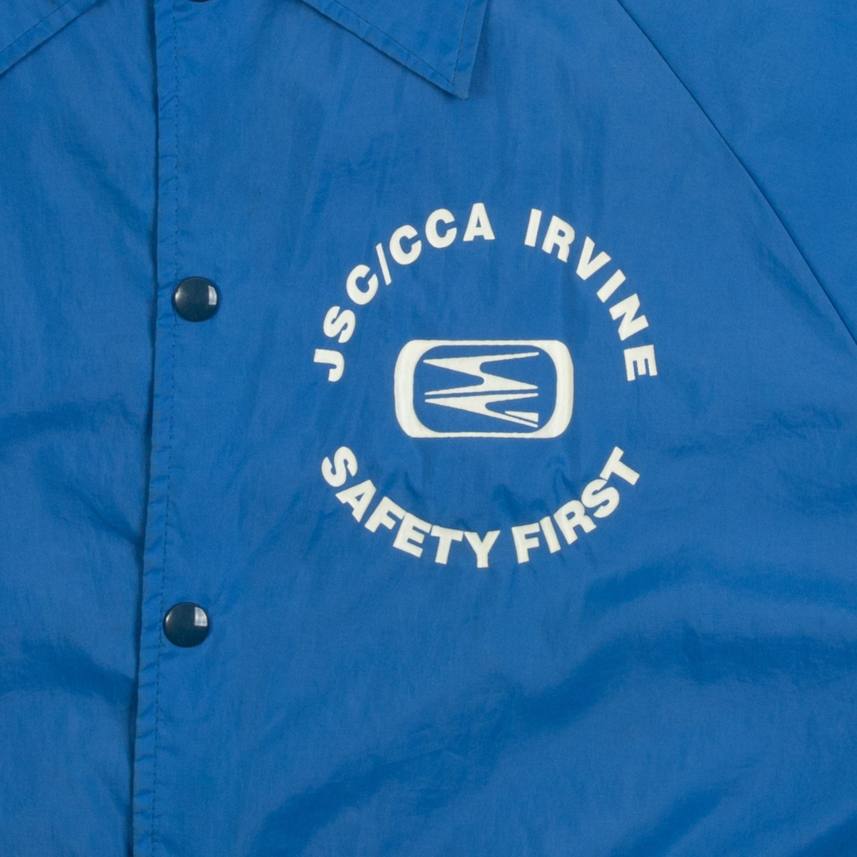 MEN'S VINTAGE 1990S SAFETY FIRST COACH JACKET - LARGE