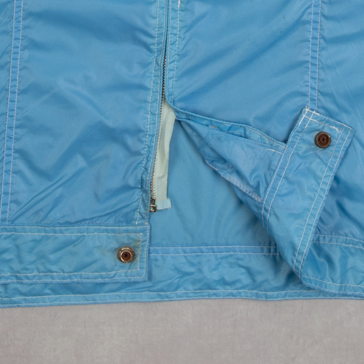 MEN'S VINTAGE 1980S WESTERN BUCKLED LIGHTWEIGHT JACKET - MEDIUM
