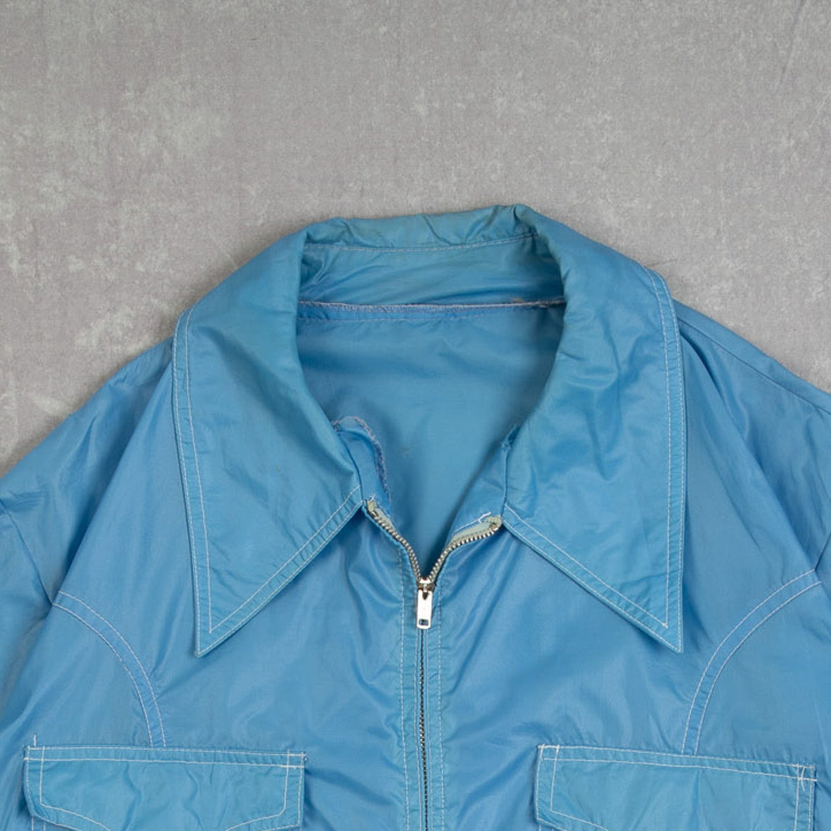 MEN'S VINTAGE 1980S WESTERN BUCKLED LIGHTWEIGHT JACKET - MEDIUM