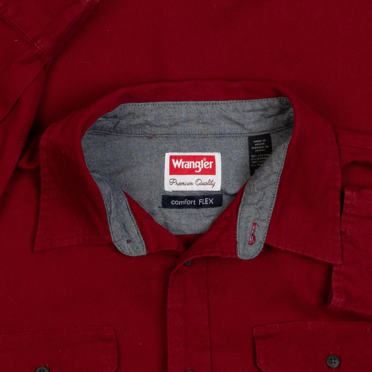 MEN'S VINTAGE 1990S WRANGLER BLANK SHIRT - X-LARGE