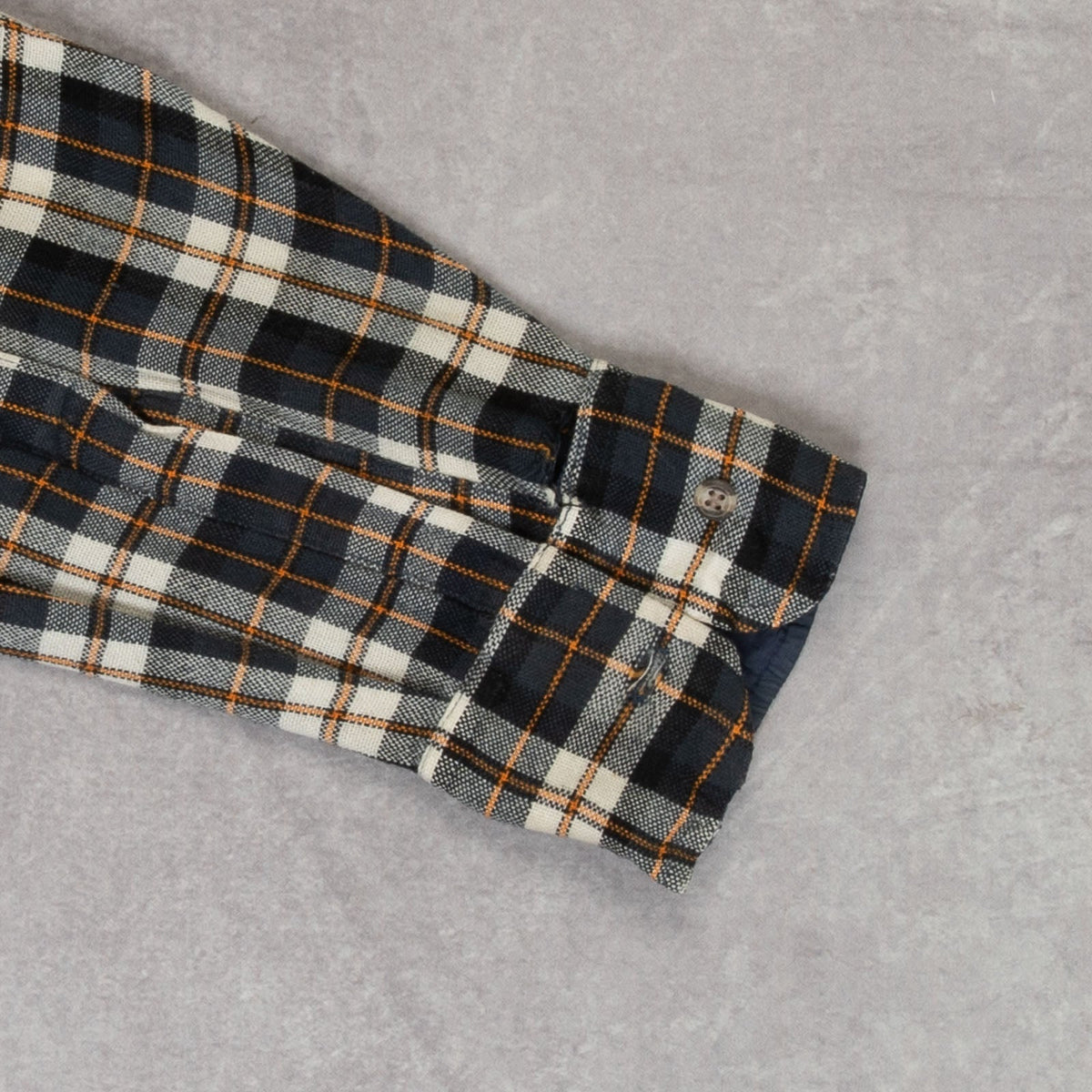 MEN'S VINTAGE 1980S WOOL STYLE CHECKED SHIRT - LARGE