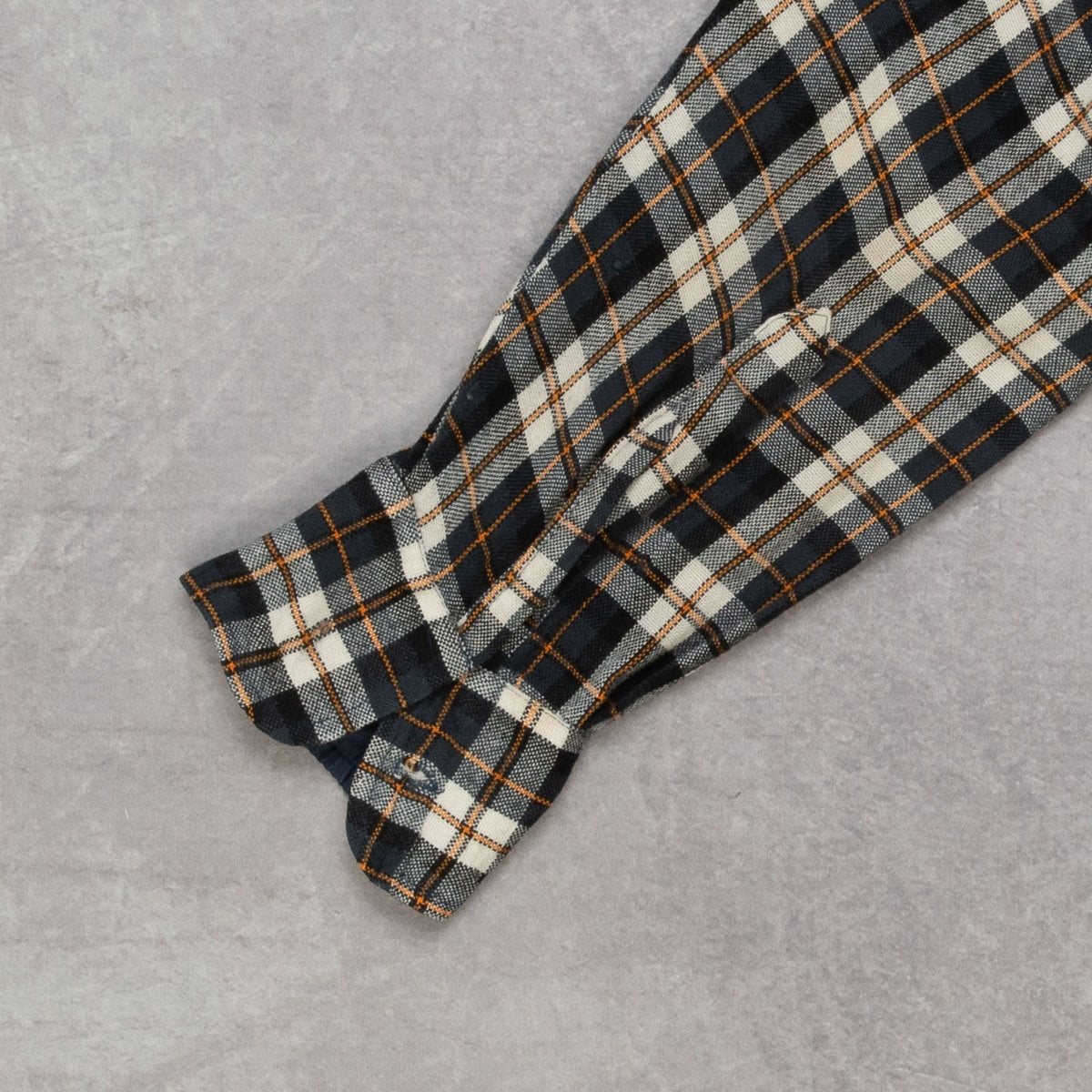 MEN'S VINTAGE 1980S WOOL STYLE CHECKED SHIRT - LARGE