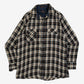 MEN'S VINTAGE 1980S WOOL STYLE CHECKED SHIRT - LARGE