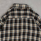 MEN'S VINTAGE 1980S WOOL STYLE CHECKED SHIRT - LARGE