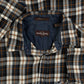 MEN'S VINTAGE 1980S WOOL STYLE CHECKED SHIRT - LARGE