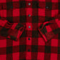 MEN'S VINTAGE 1990S WOOL CHECKED CPO SHIRT - LARGE