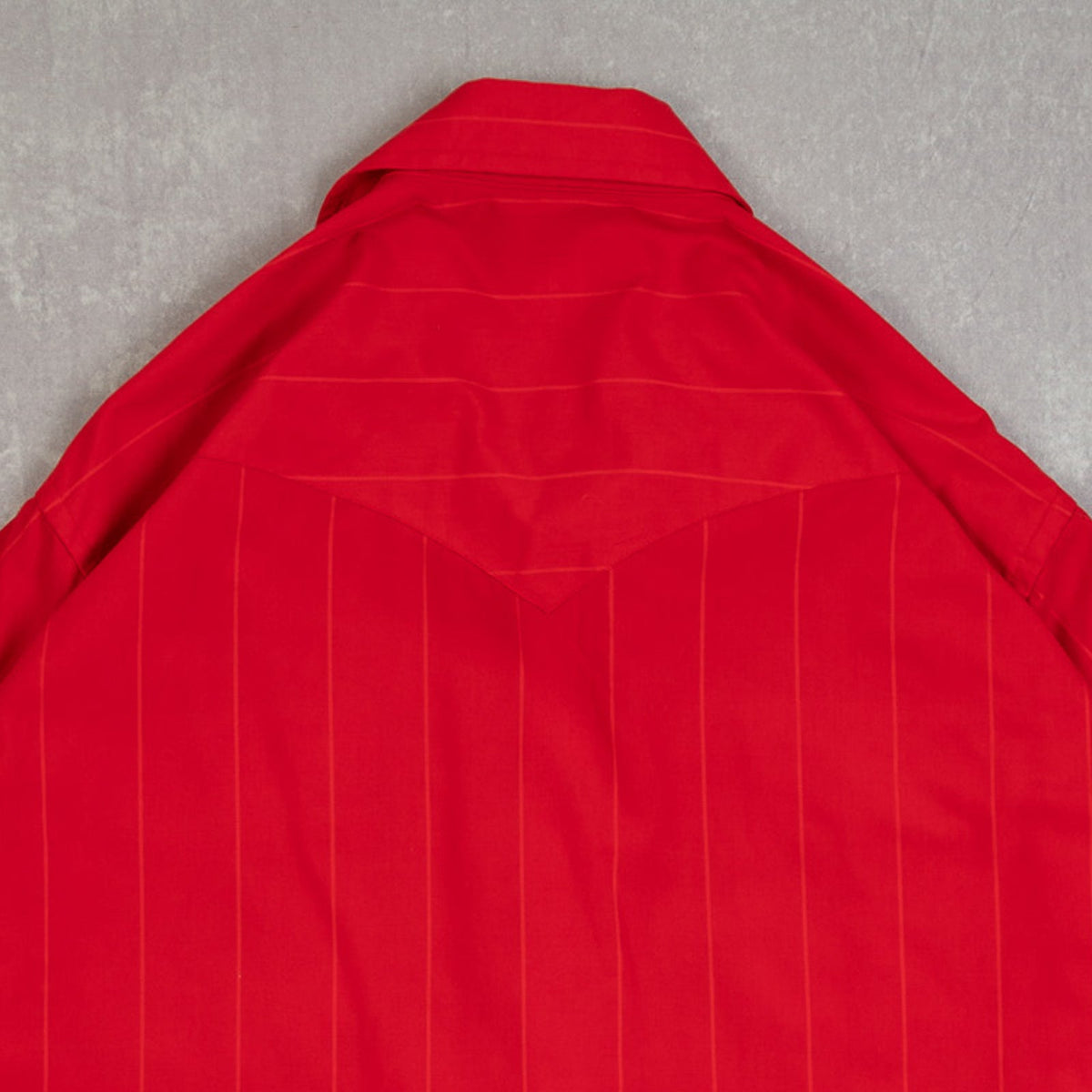 MEN'S VINTAGE 1980S STRIPED WESTERN SHIRT - LARGE