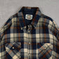 MEN'S VINTAGE 1990S WOOL STYLE CHECKED SHIRT - X-LARGE