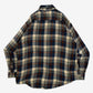 MEN'S VINTAGE 1990S WOOL STYLE CHECKED SHIRT - X-LARGE