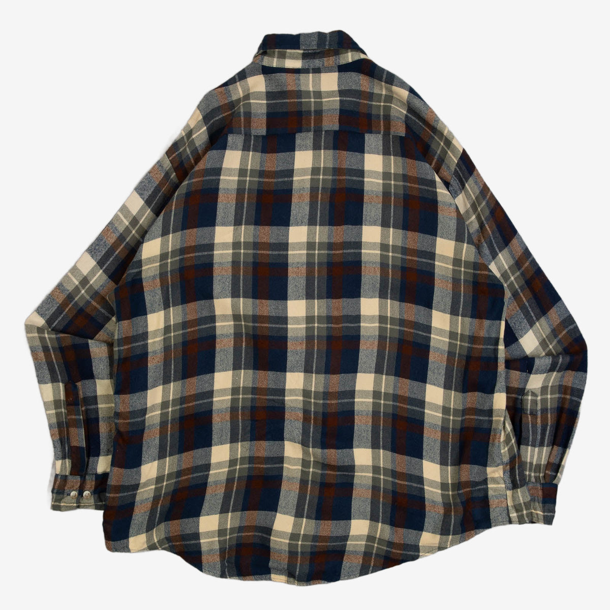 MEN'S VINTAGE 1990S WOOL STYLE CHECKED SHIRT - X-LARGE