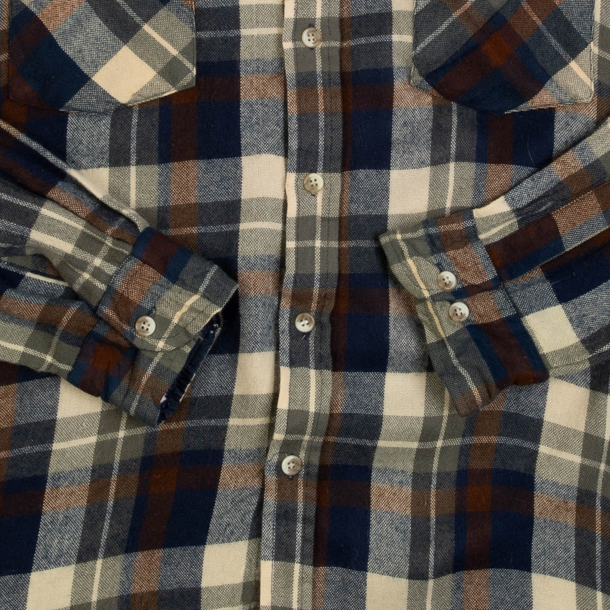 MEN'S VINTAGE 1990S WOOL STYLE CHECKED SHIRT - X-LARGE
