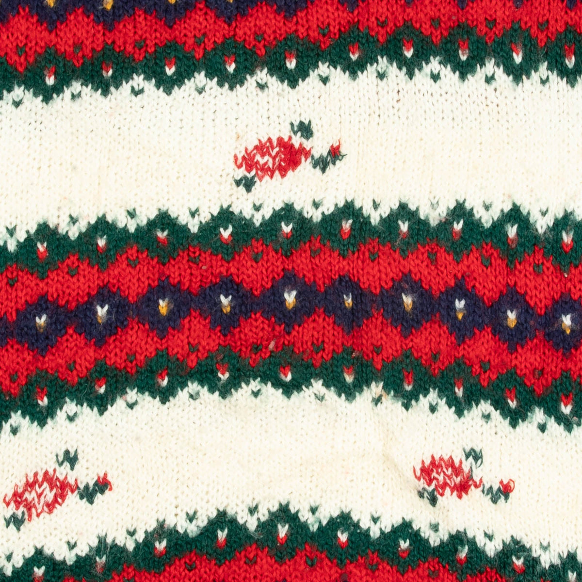 MEN'S VINTAGE 1980S PATTERNED HAND KNITTED JUMPER - SMALL