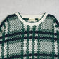 MEN'S VINTAGE 1990S CHECKED PATTERNED JUMPER - X-LARGE TALL