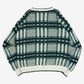 MEN'S VINTAGE 1990S CHECKED PATTERNED JUMPER - X-LARGE TALL