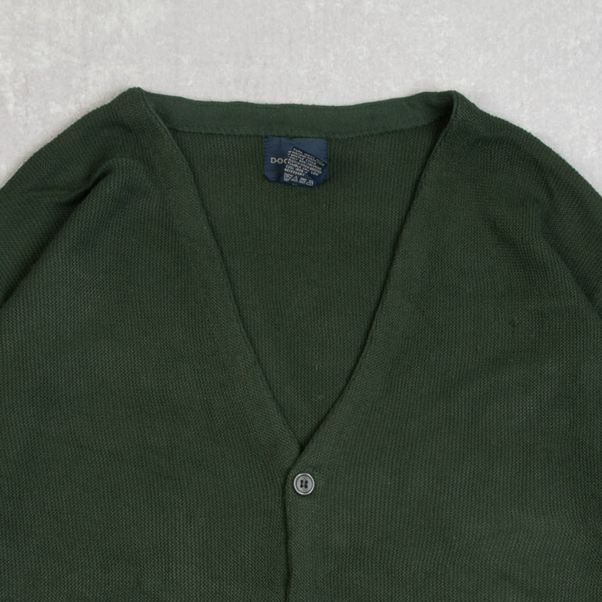 MEN'S VINTAGE 1990S DOCKERS KNITTED CARDIGAN - LARGE