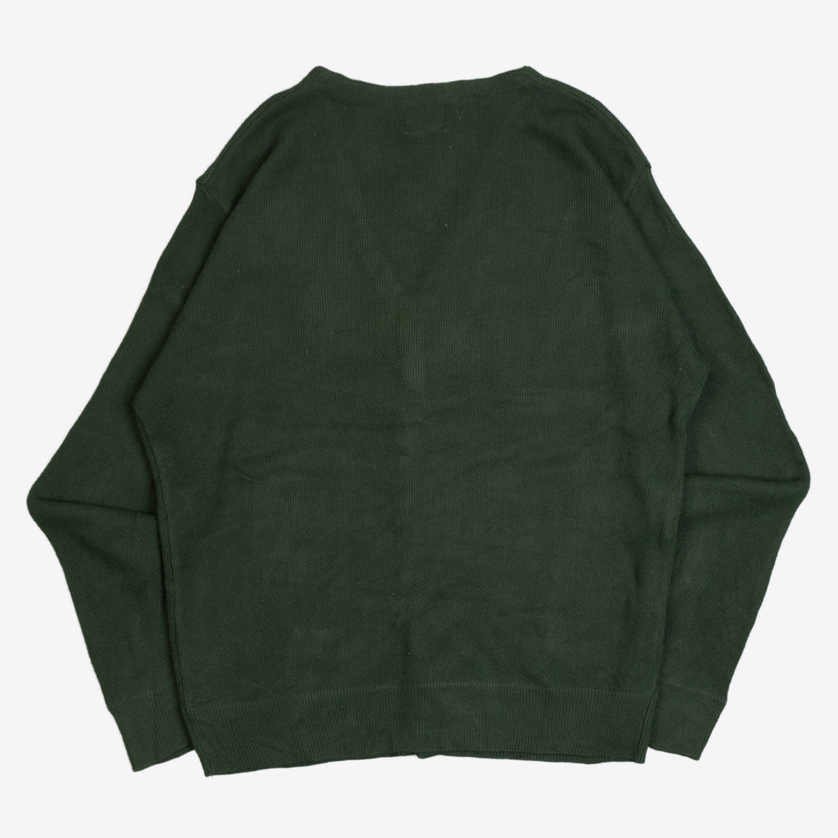 MEN'S VINTAGE 1990S DOCKERS KNITTED CARDIGAN - LARGE