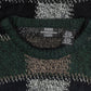 MEN'S VINTAGE 1990S CHECKERBOARD PATTERNED KNITTED JUMPER - MEDIUM