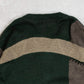 MEN'S VINTAGE 1980S PATTERNED KNITTED JUMPER - LARGE