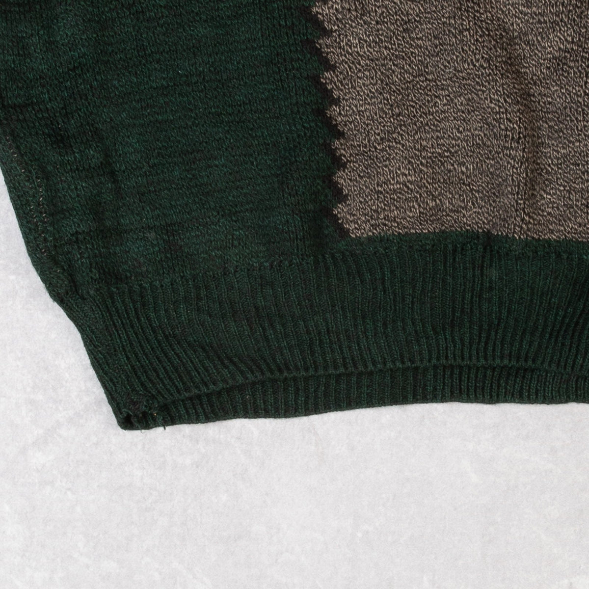 MEN'S VINTAGE 1980S PATTERNED KNITTED JUMPER - LARGE
