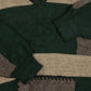 MEN'S VINTAGE 1980S PATTERNED KNITTED JUMPER - LARGE