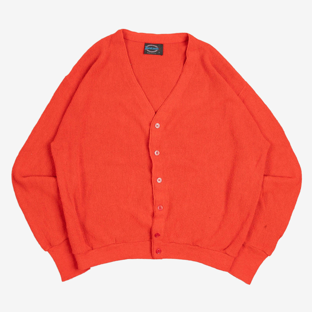 MEN'S VINTAGE 1980S KNITTED CARDIGAN - X-LARGE