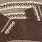 MEN'S VINTAGE 1980S PATTERNED KNITTED JUMPER - LARGE