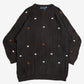 WOMEN'S VINTAGE 1980S STRUCTURED PATTERNED KNITTED JUMPER - X-LARGE