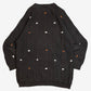 WOMEN'S VINTAGE 1980S STRUCTURED PATTERNED KNITTED JUMPER - X-LARGE