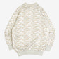 MEN'S VINTAGE 1990S PATTERNED KNITTED POLO JUMPER - MEDIUM