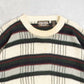 MEN'S VINTAGE 1990S CHECKED PATTERNED KNITTED JUMPER - X-LARGE