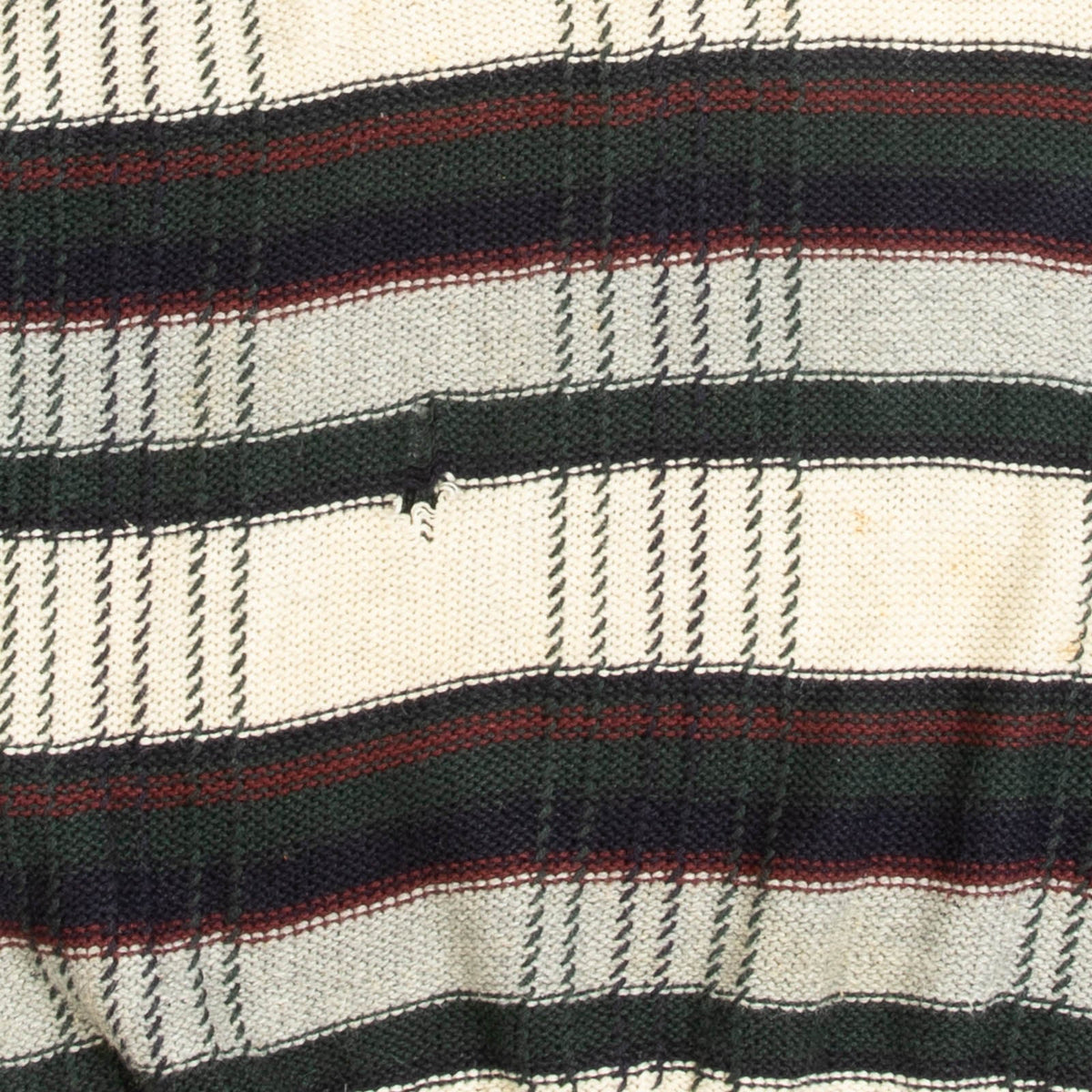 MEN'S VINTAGE 1990S CHECKED PATTERNED KNITTED JUMPER - X-LARGE