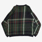 MEN'S VINTAGE 1990S CHECKED PATTERN KNITTED JUMPER - LARGE