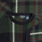 MEN'S VINTAGE 1990S CHECKED PATTERN KNITTED JUMPER - LARGE
